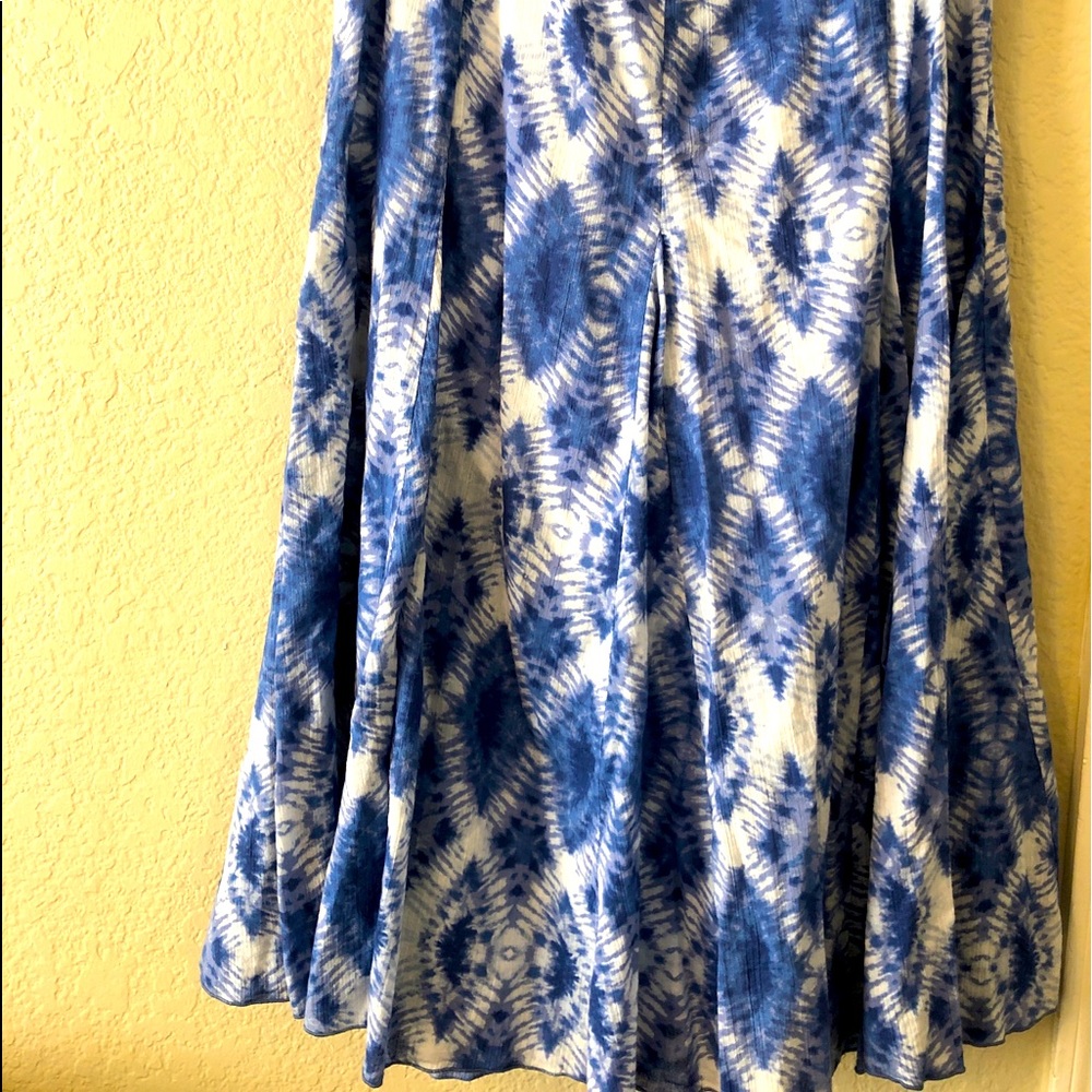 Long blue skirt